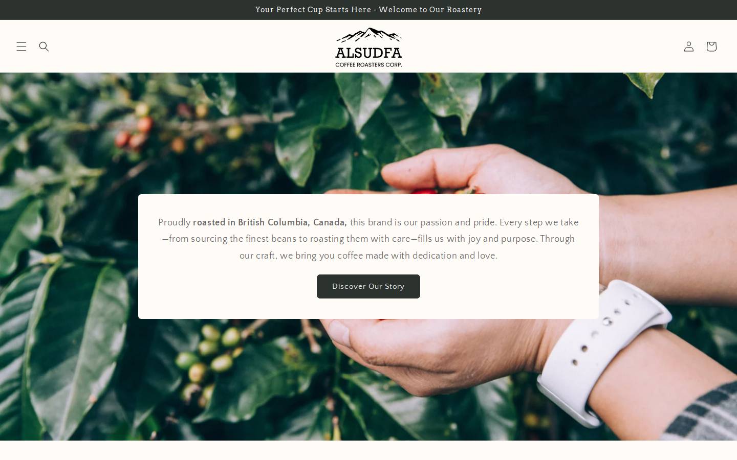 alsudfacoffee.com homepage screenshot