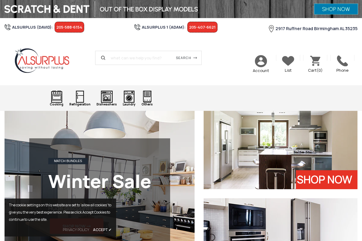ALSurplus AL homepage screenshot