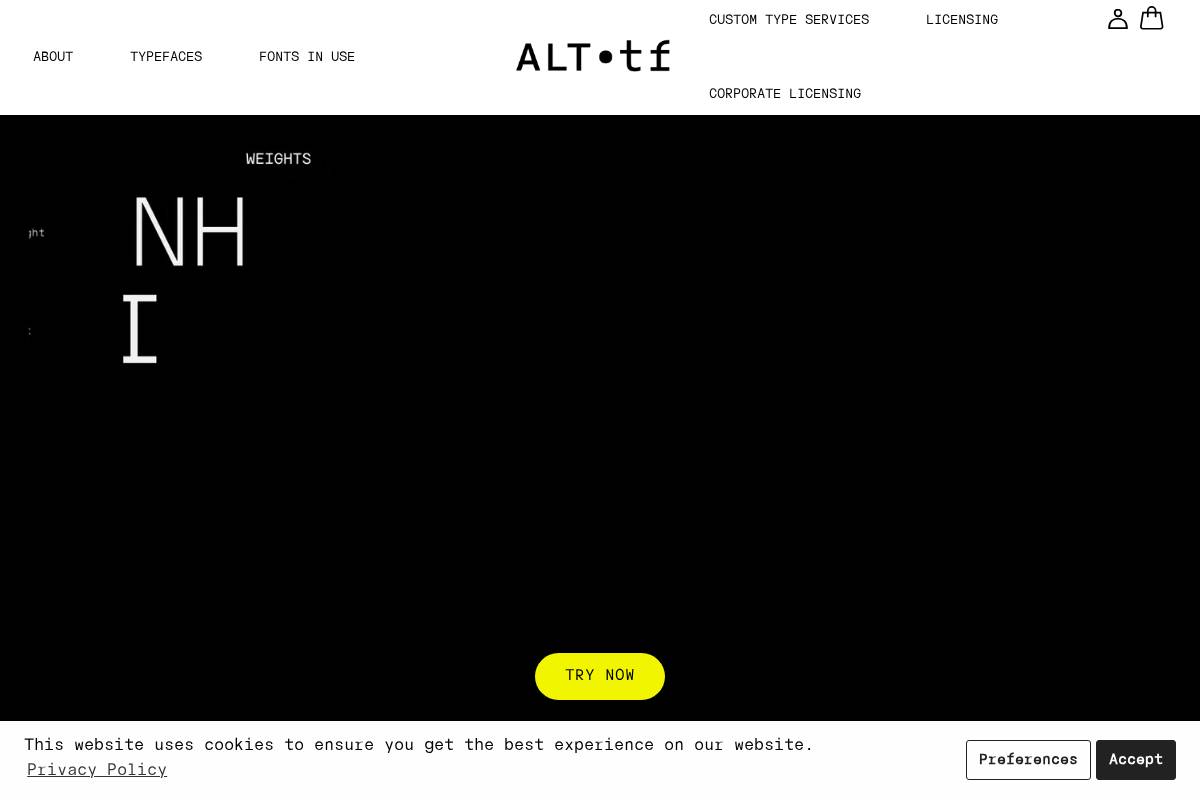 alt-tf.com homepage screenshot