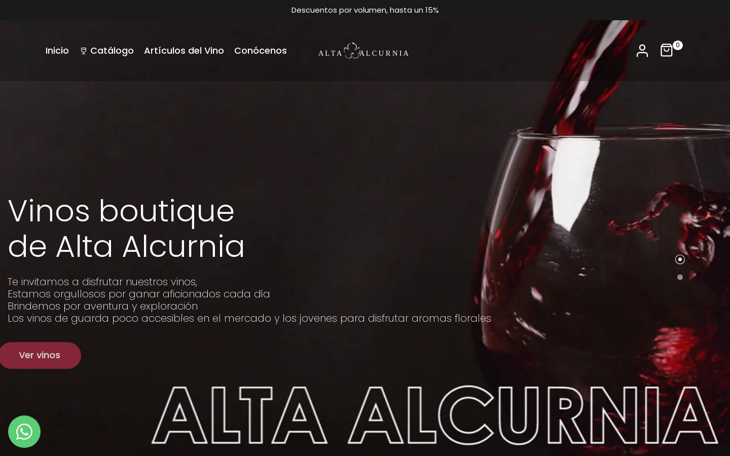 altaalcurnia.cl homepage screenshot