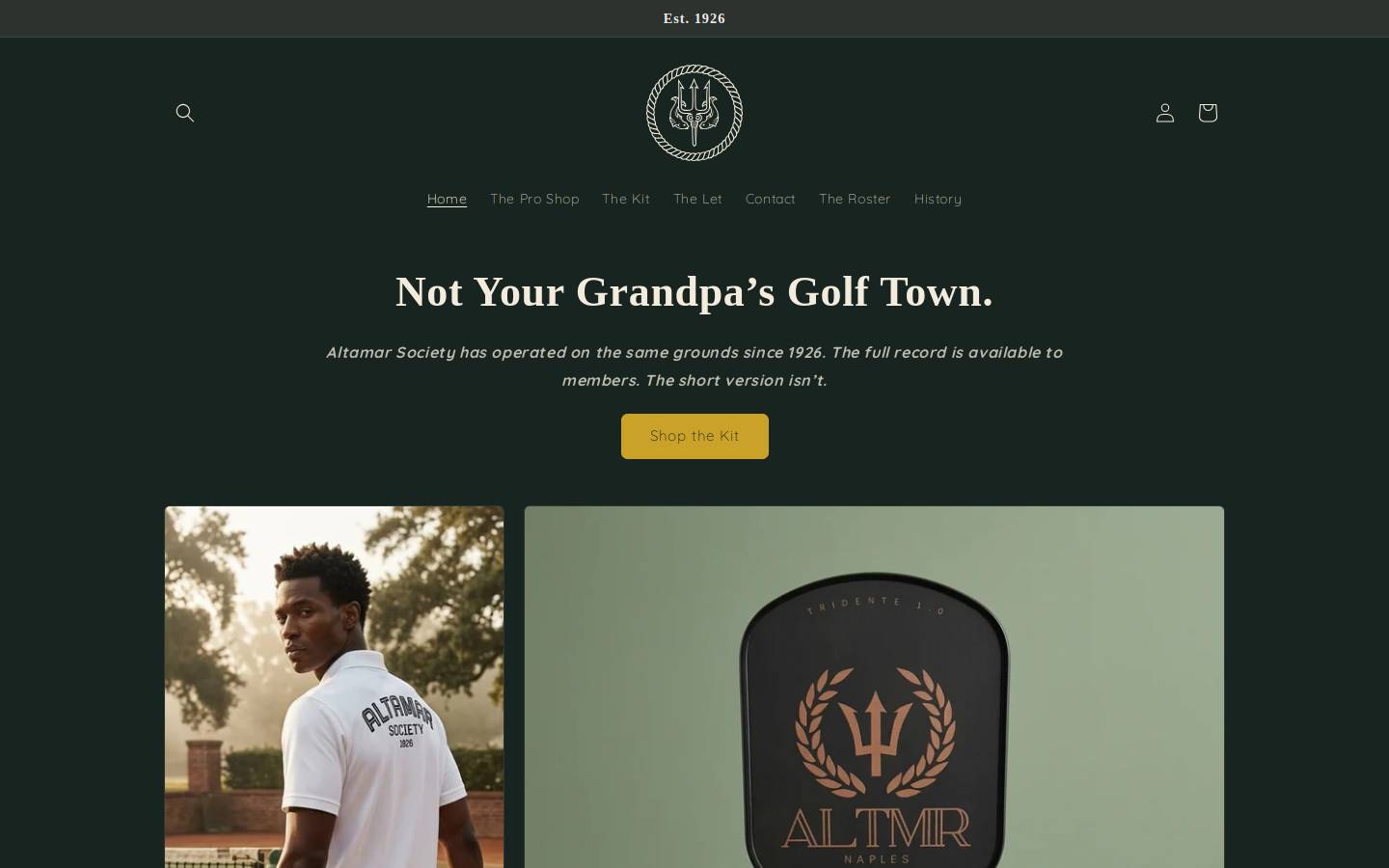 altamarsociety.com homepage screenshot