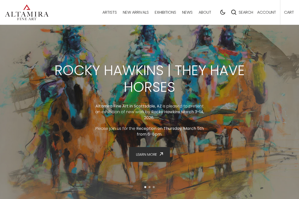 altamiraart.com homepage screenshot
