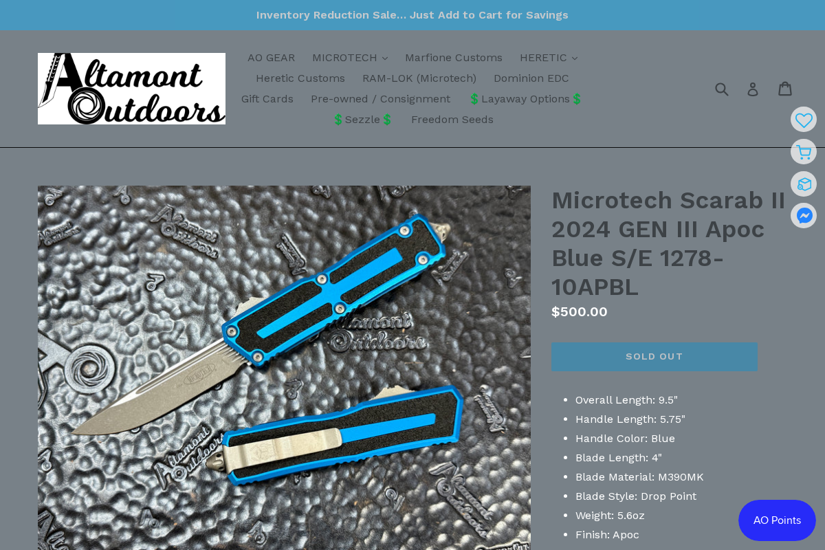 altamontoutdoors.com homepage screenshot
