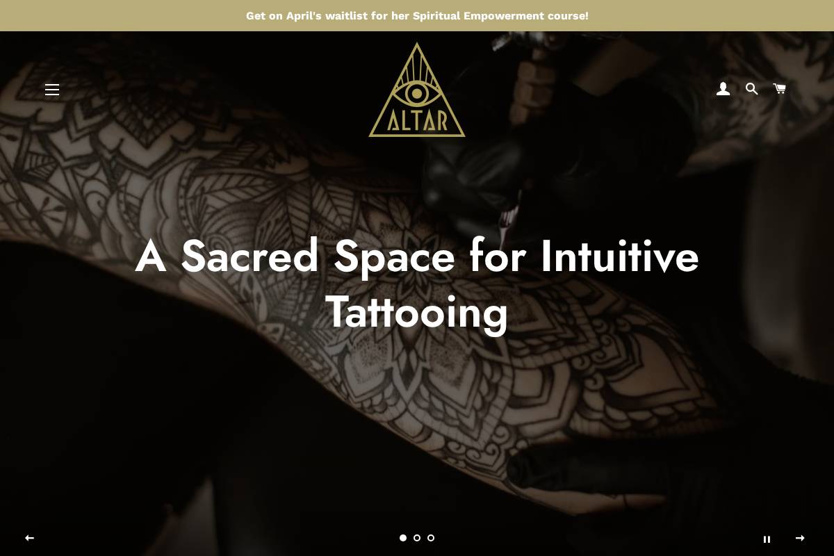 altarseattle.co homepage screenshot