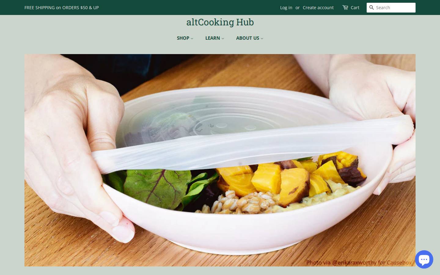 Altcookinghub homepage screenshot