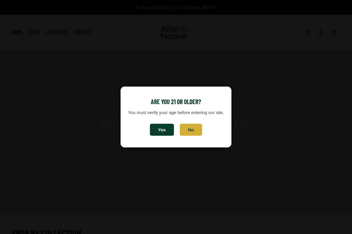alter-native.online homepage screenshot