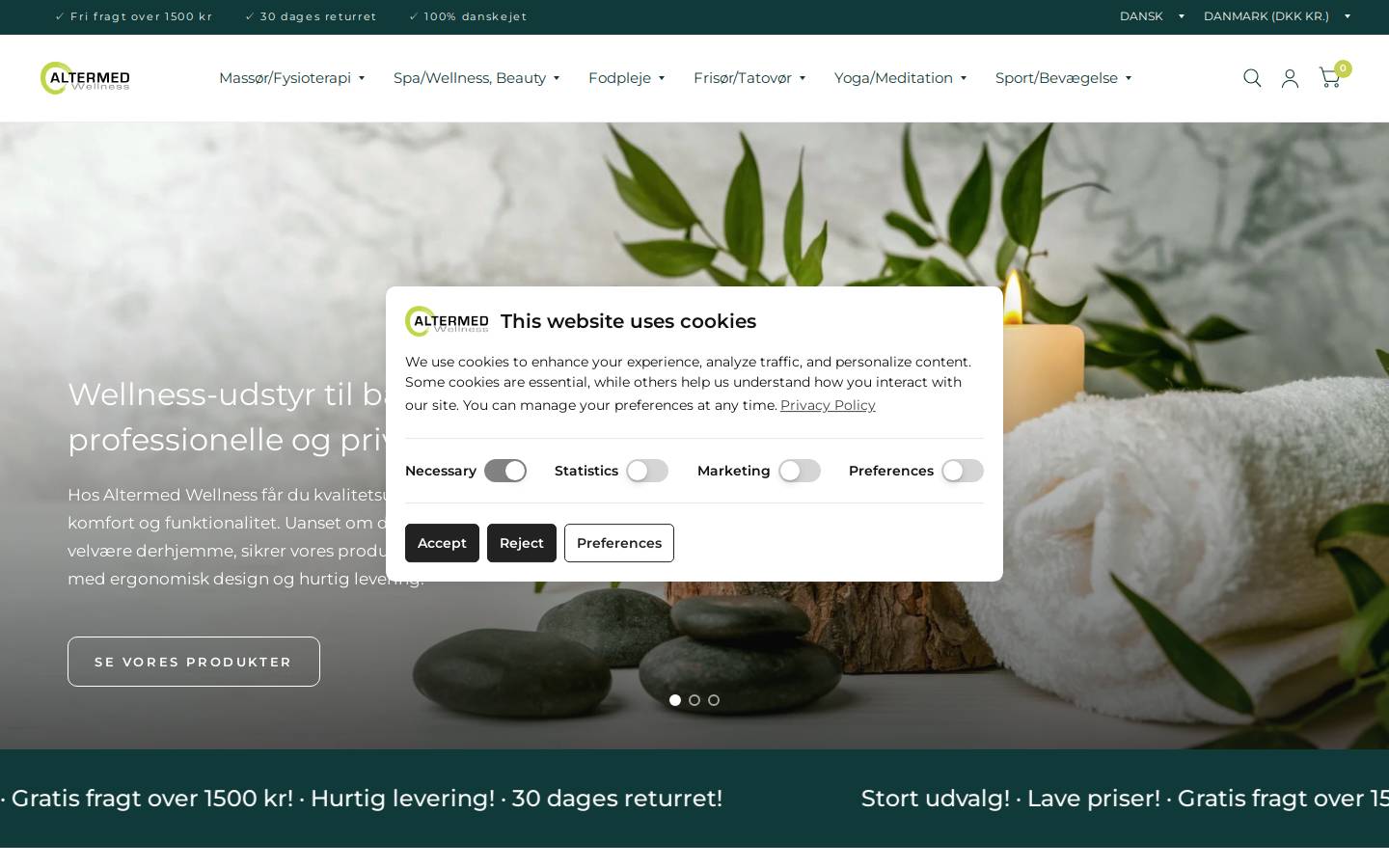 altermed.dk homepage screenshot