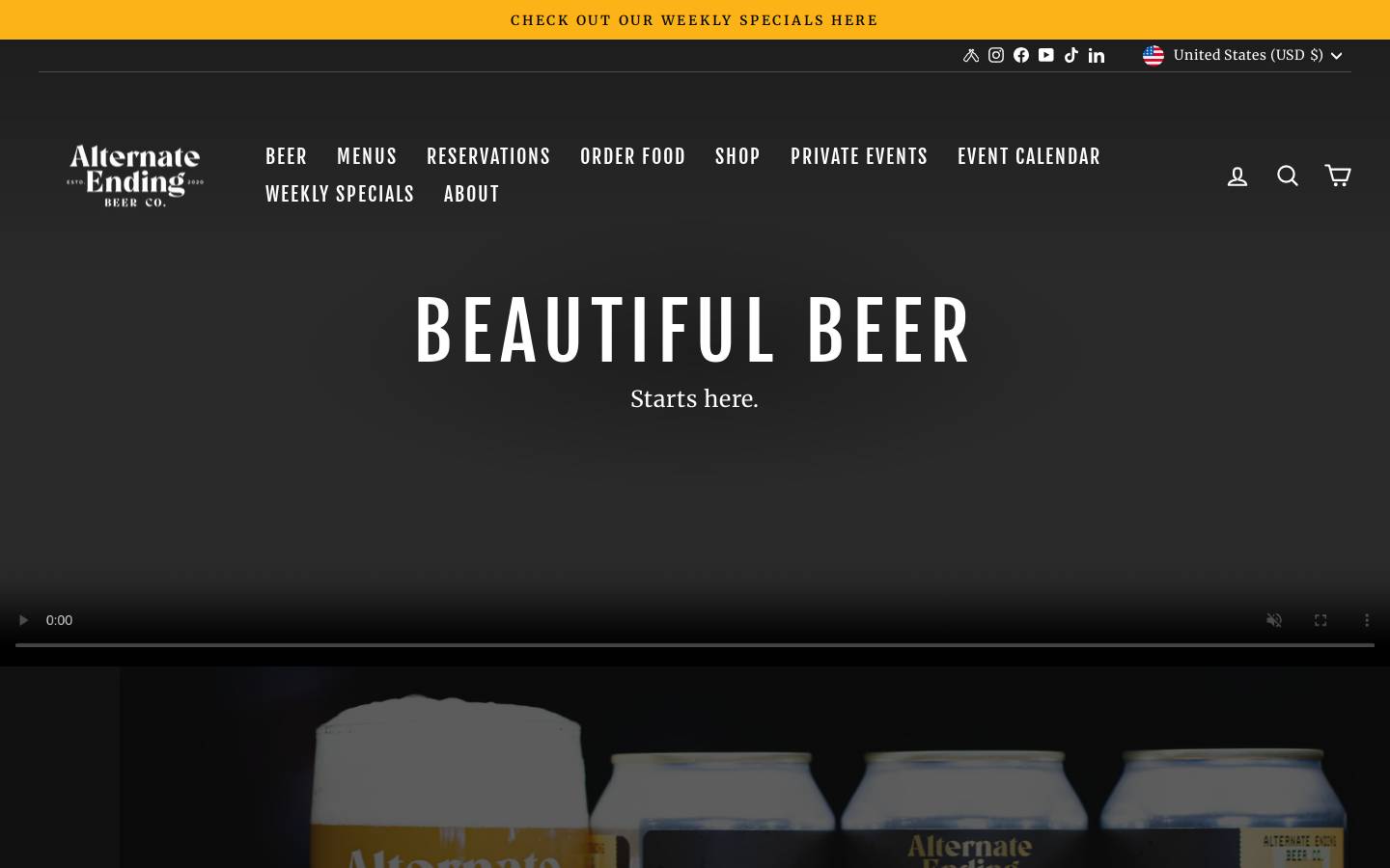 alternatending.com homepage screenshot