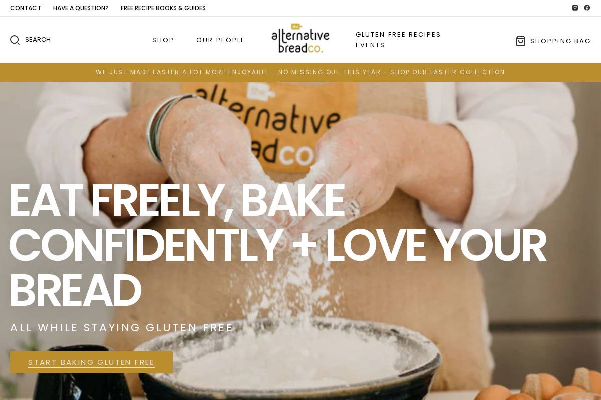 alternativebread.co.nz homepage screenshot