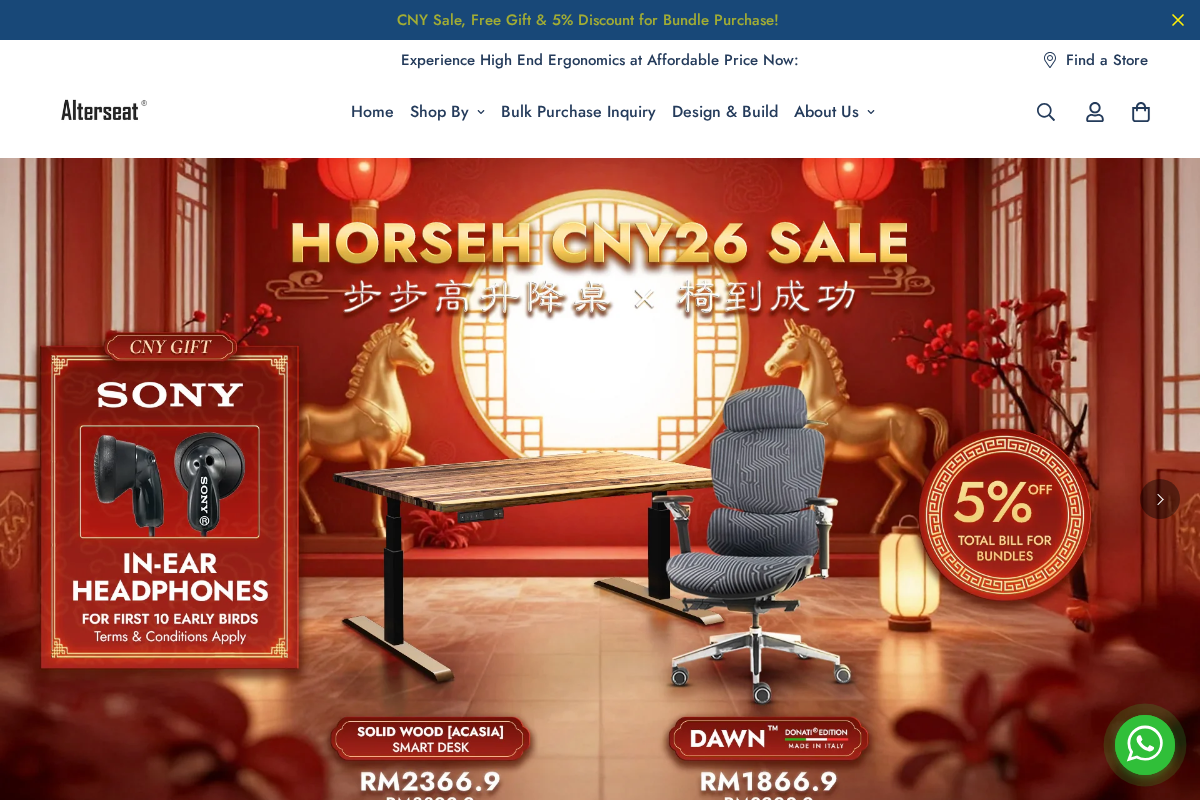 Alterseat ® Malaysia homepage screenshot