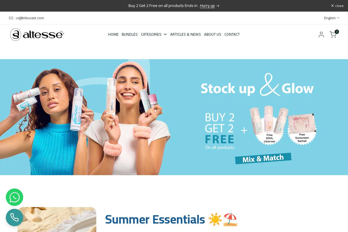 altessesoin.com homepage screenshot