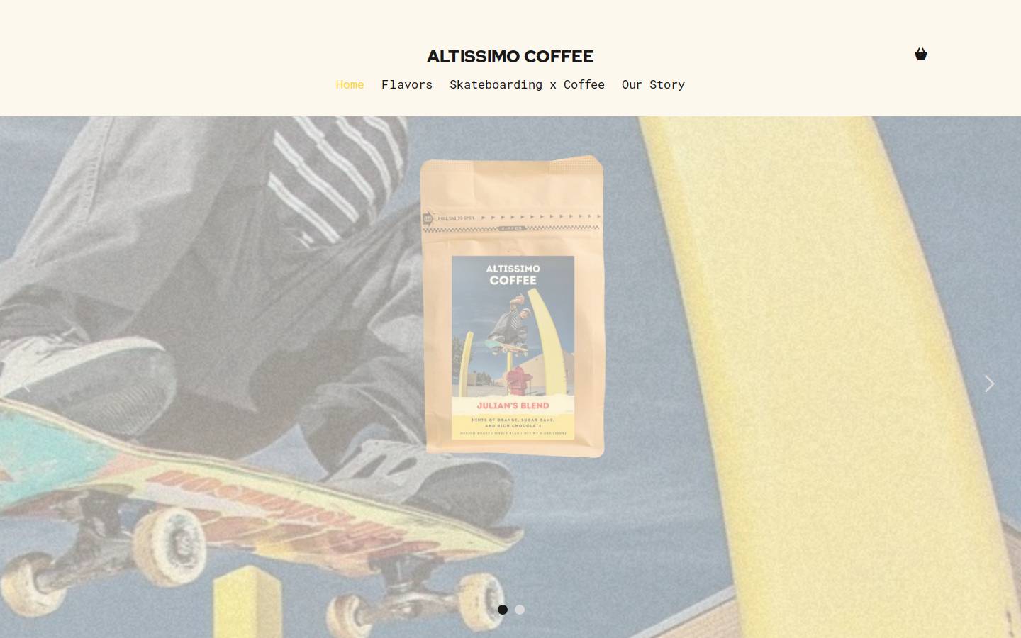 altissimocoffee.com homepage screenshot