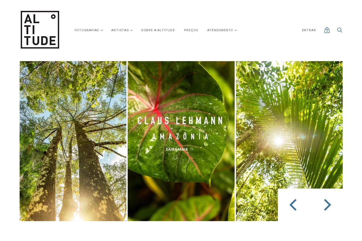 altitudegaleria.com homepage screenshot