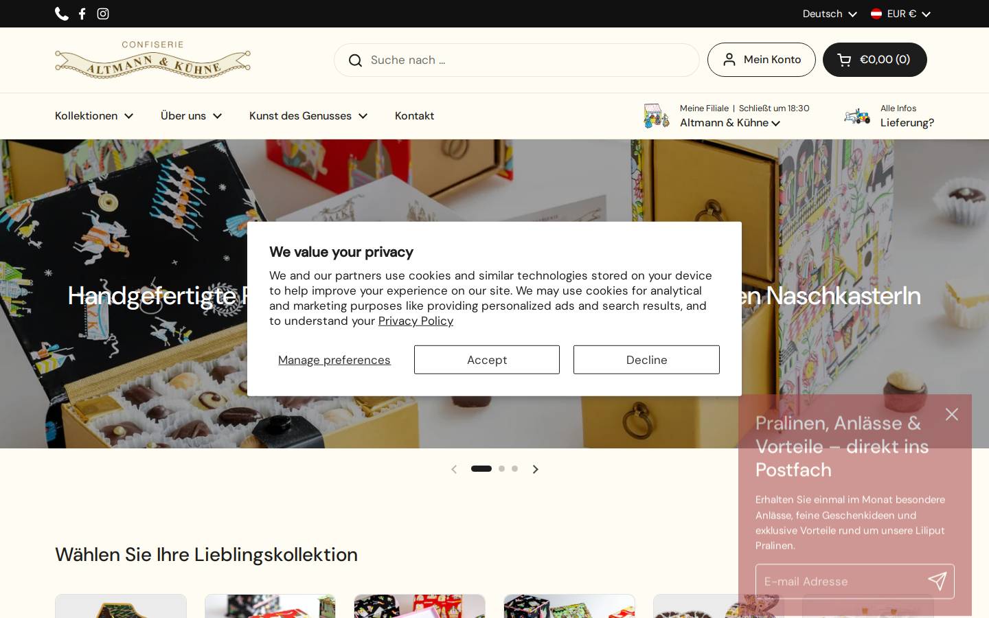 altmann-kuehne.com homepage screenshot