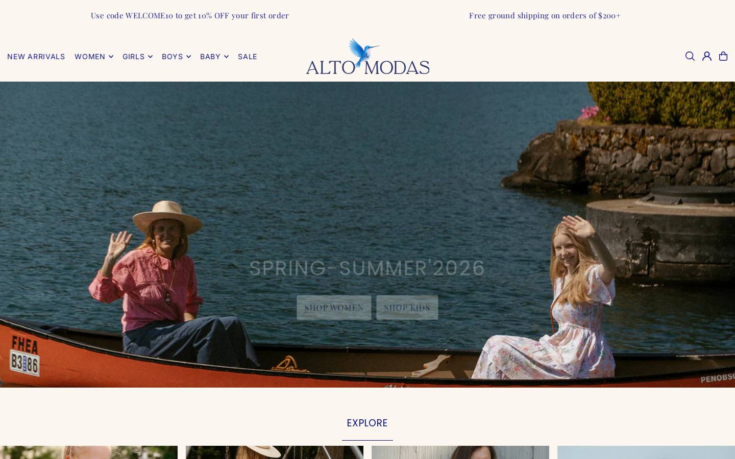 altomodas.com homepage screenshot