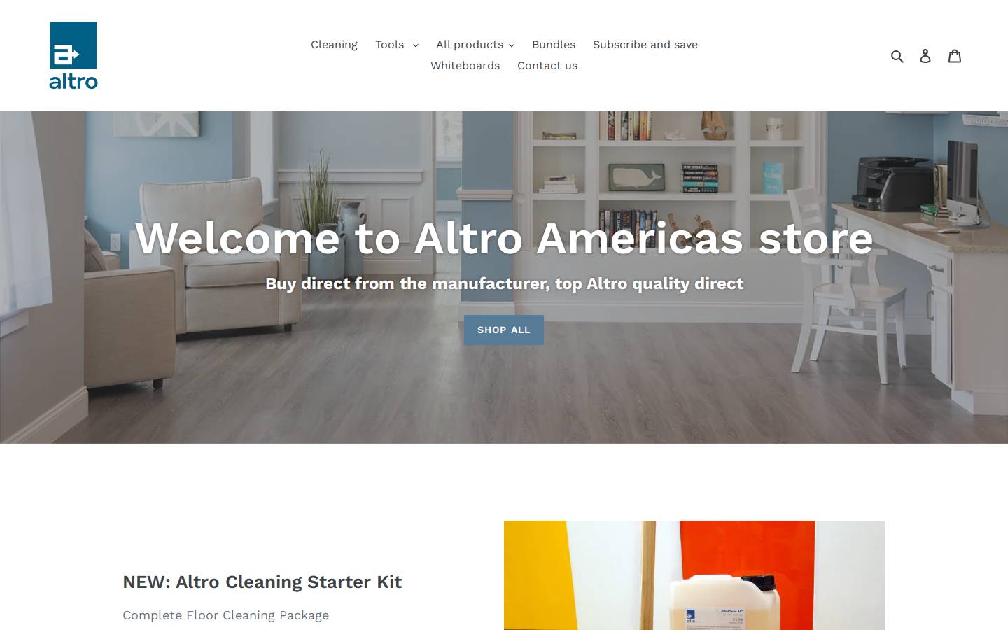 altrostore.com homepage screenshot