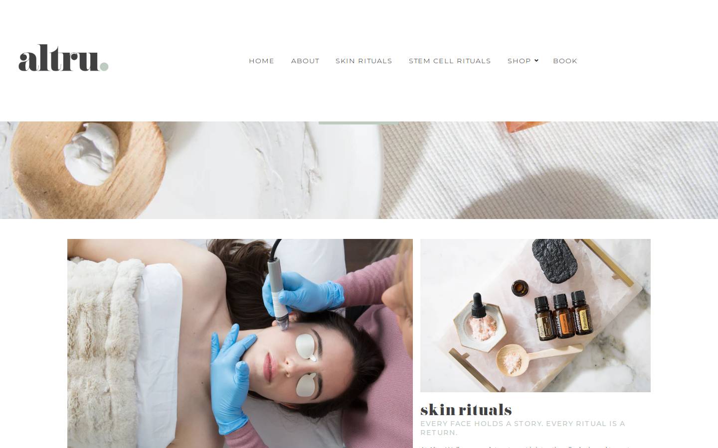 altruwellness.com homepage screenshot