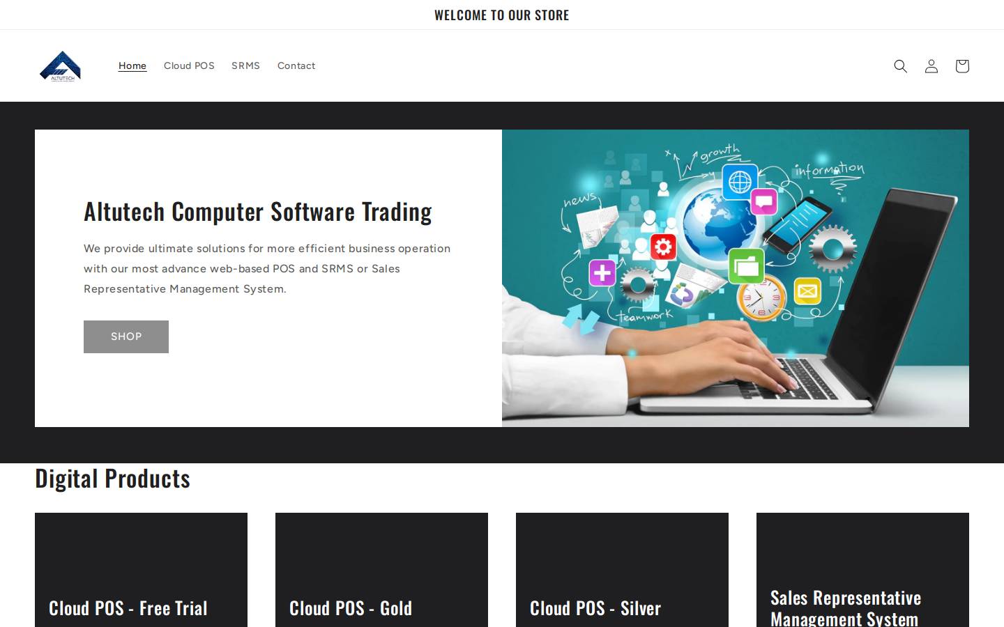 altutech.com homepage screenshot