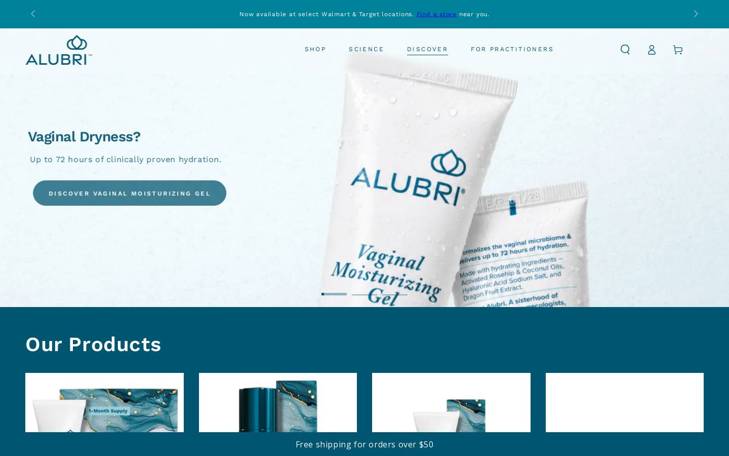 alubri.com homepage screenshot
