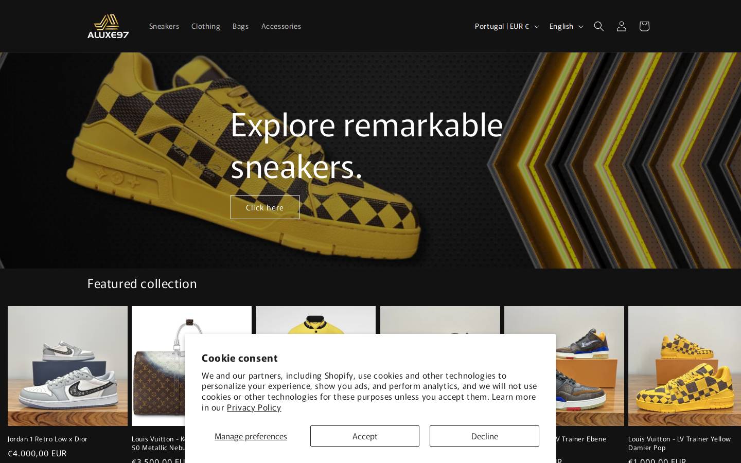 aluxe97.com homepage screenshot