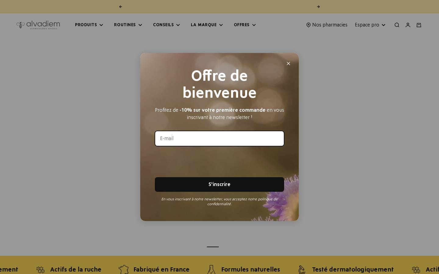 alvadiem.fr homepage screenshot
