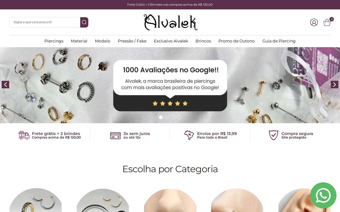 alvalek.com.br homepage screenshot
