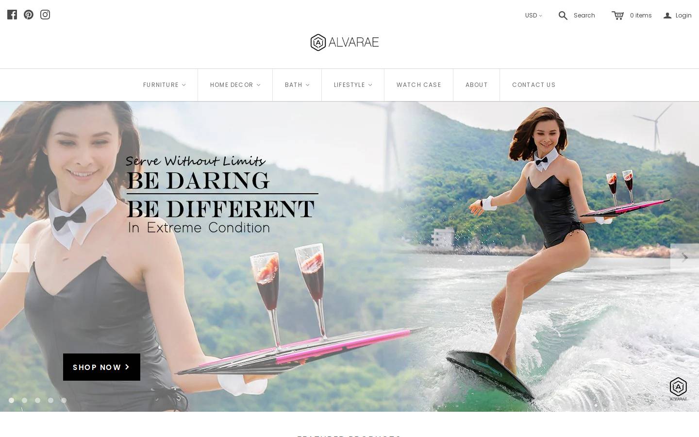 alvarae.com homepage screenshot