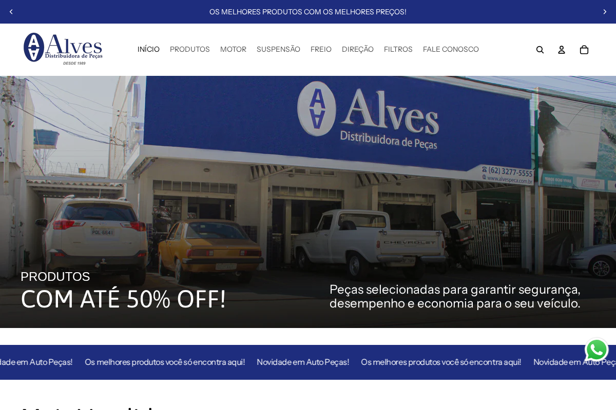 Auto Peças Alves homepage screenshot