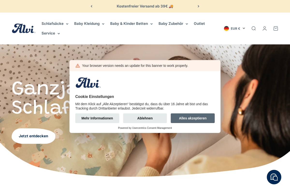 ALVI - Alfred Viehhofer GmbH & Co. homepage screenshot