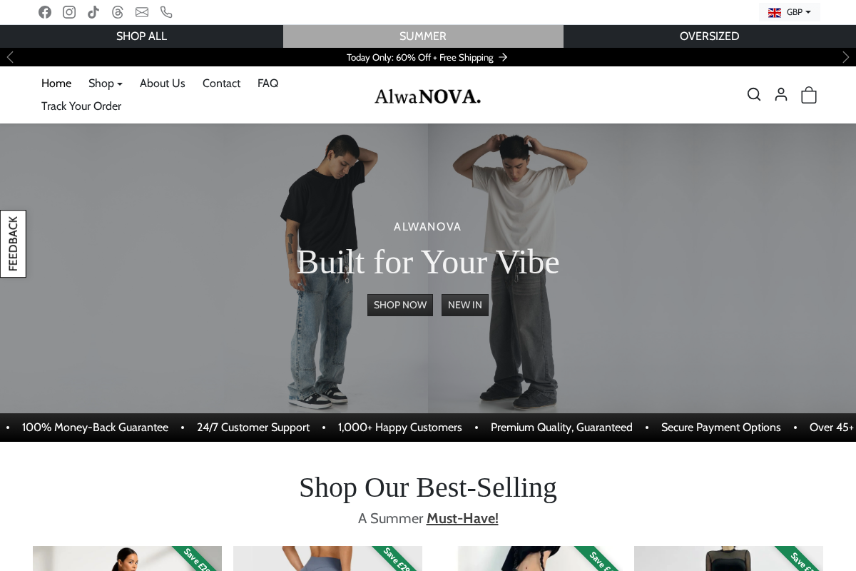 Alwanova homepage screenshot