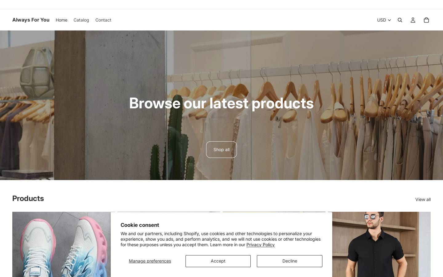 always-foryou.com homepage screenshot
