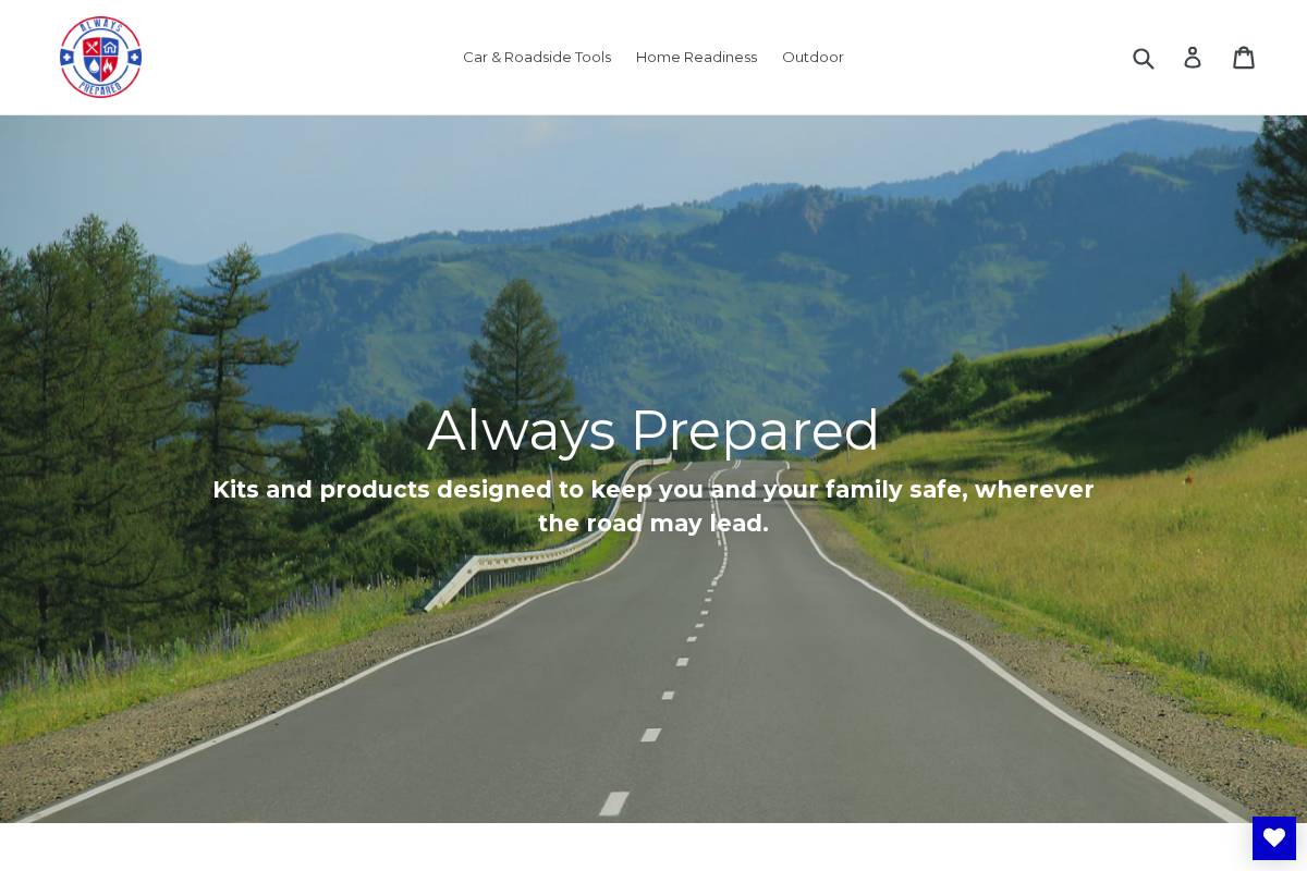 always-prepared.com homepage screenshot