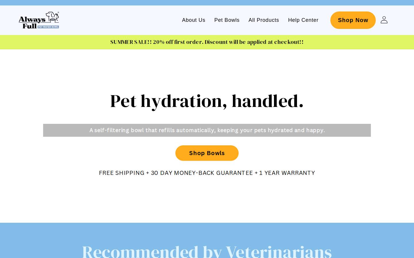 alwaysfull.com homepage screenshot