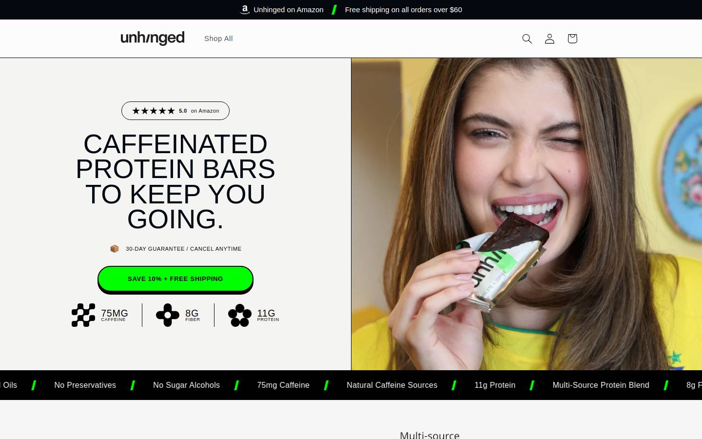 alwaysunhinged.com homepage screenshot