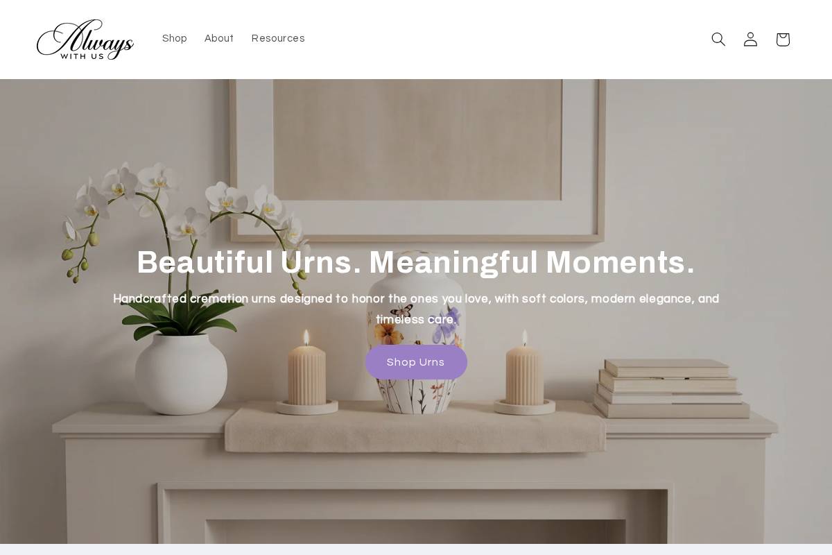 alwayswithus.co homepage screenshot