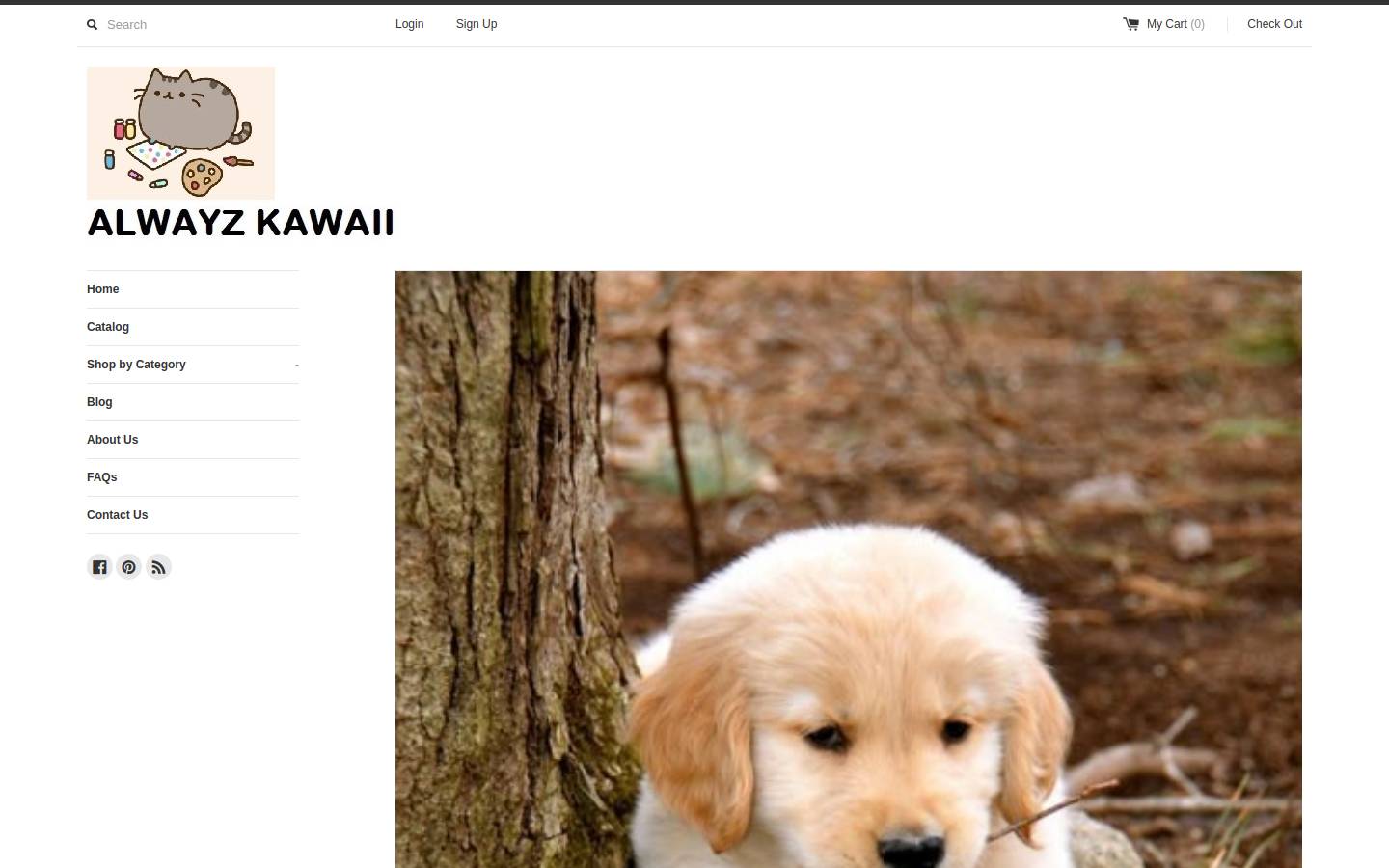 alwayzkawaii.com homepage screenshot