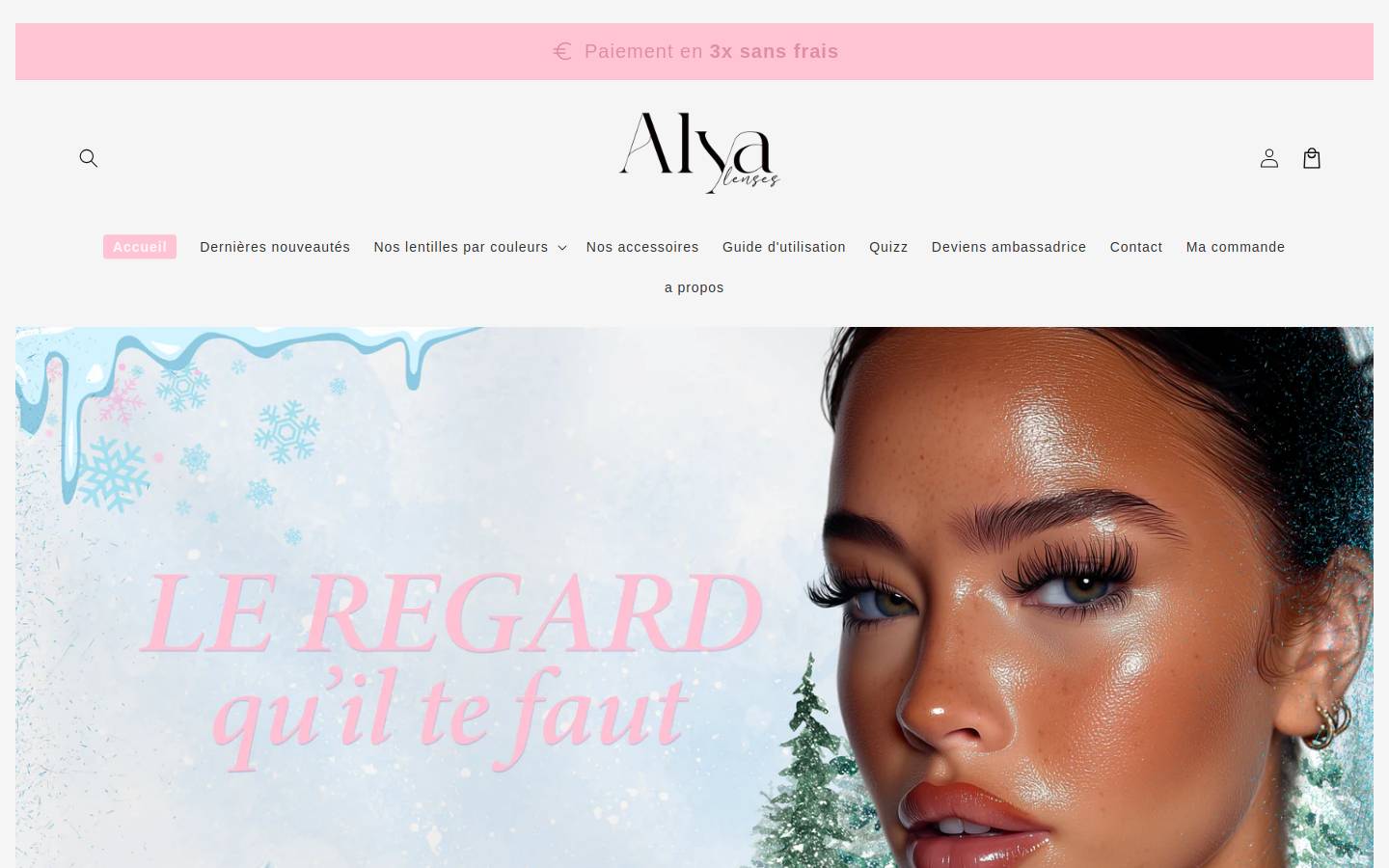 alyalenses.com homepage screenshot