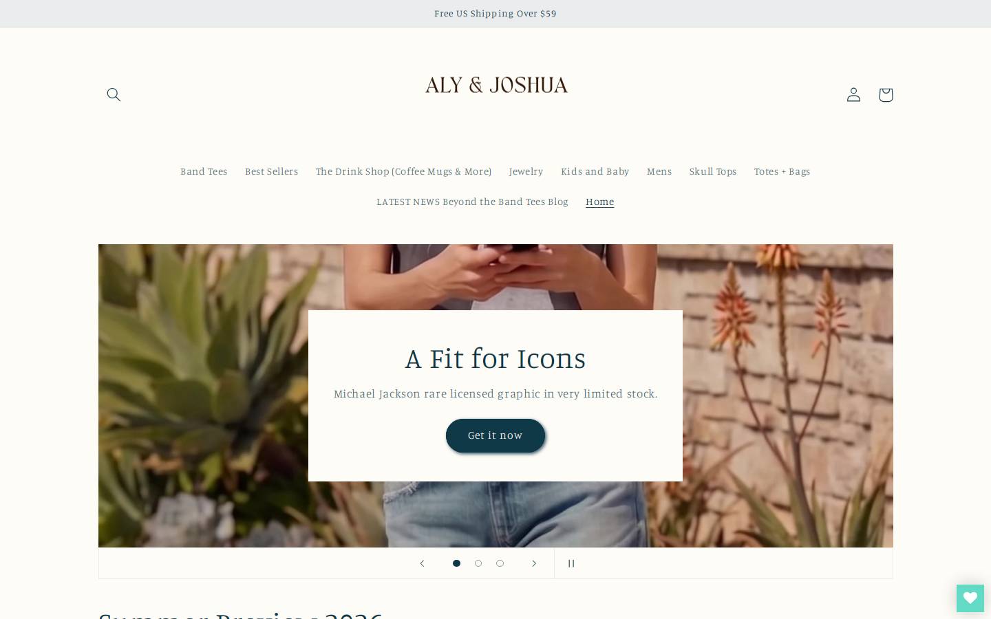 alyandjoshua.com homepage screenshot