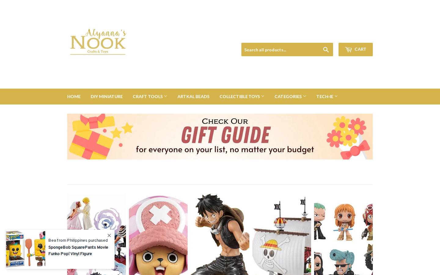 alyannasnook.com homepage screenshot