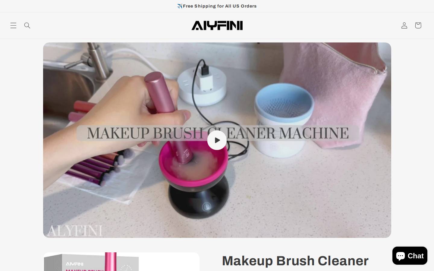 alyfini.com homepage screenshot