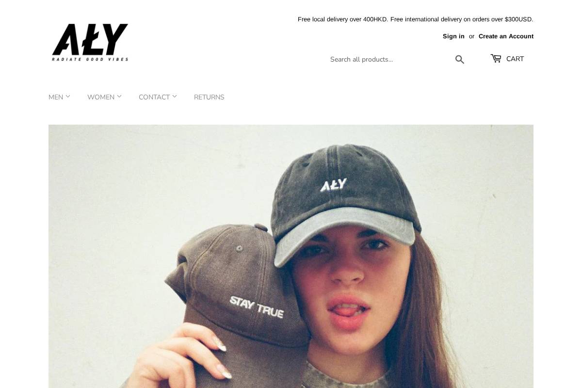 alygoodvibes.com homepage screenshot