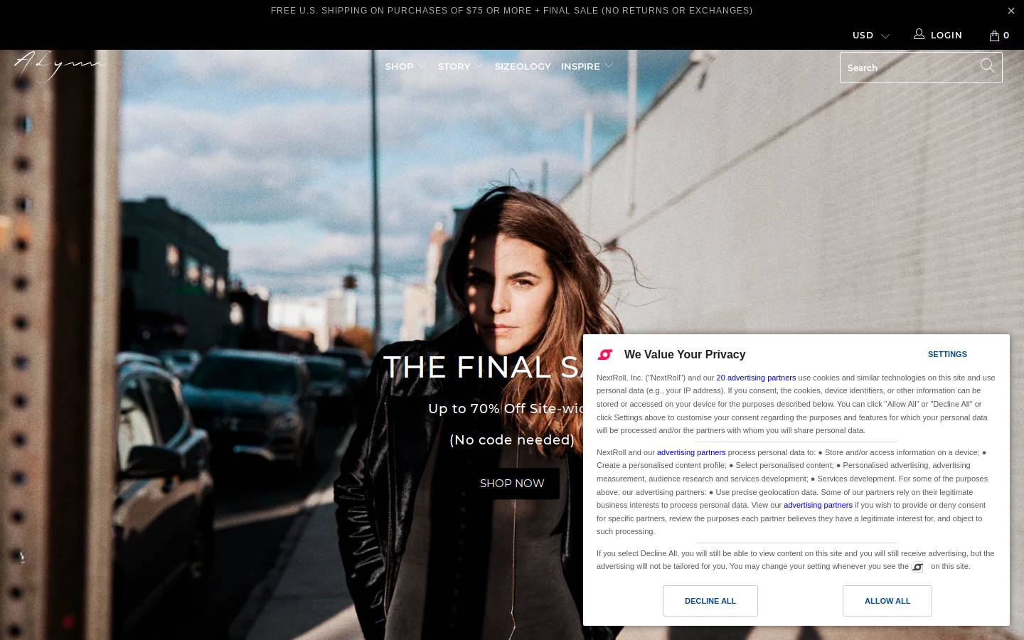 alynndesigns.com homepage screenshot