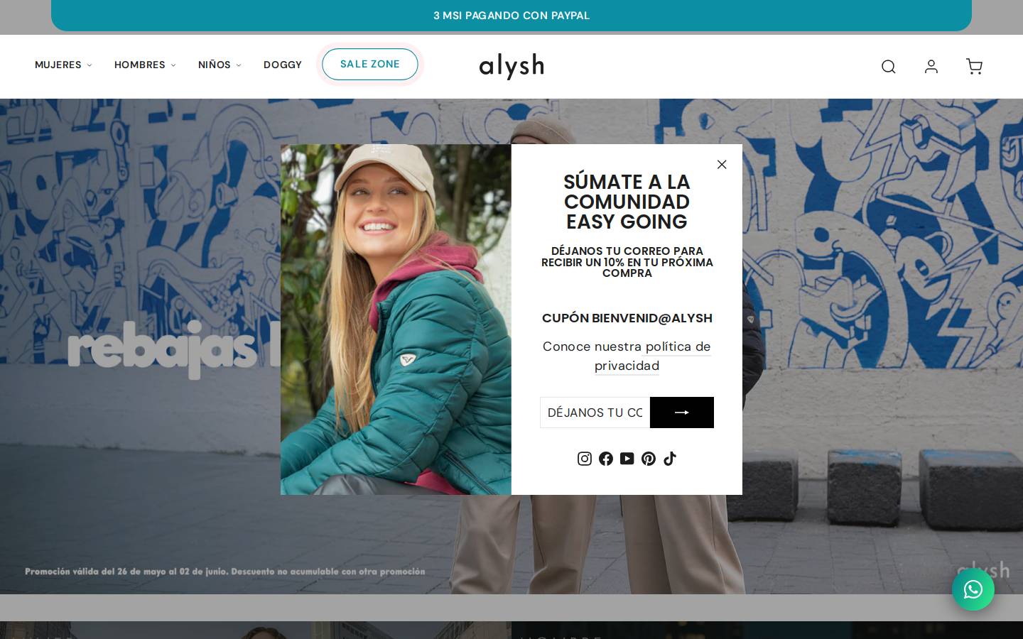 alysh.com.mx homepage screenshot