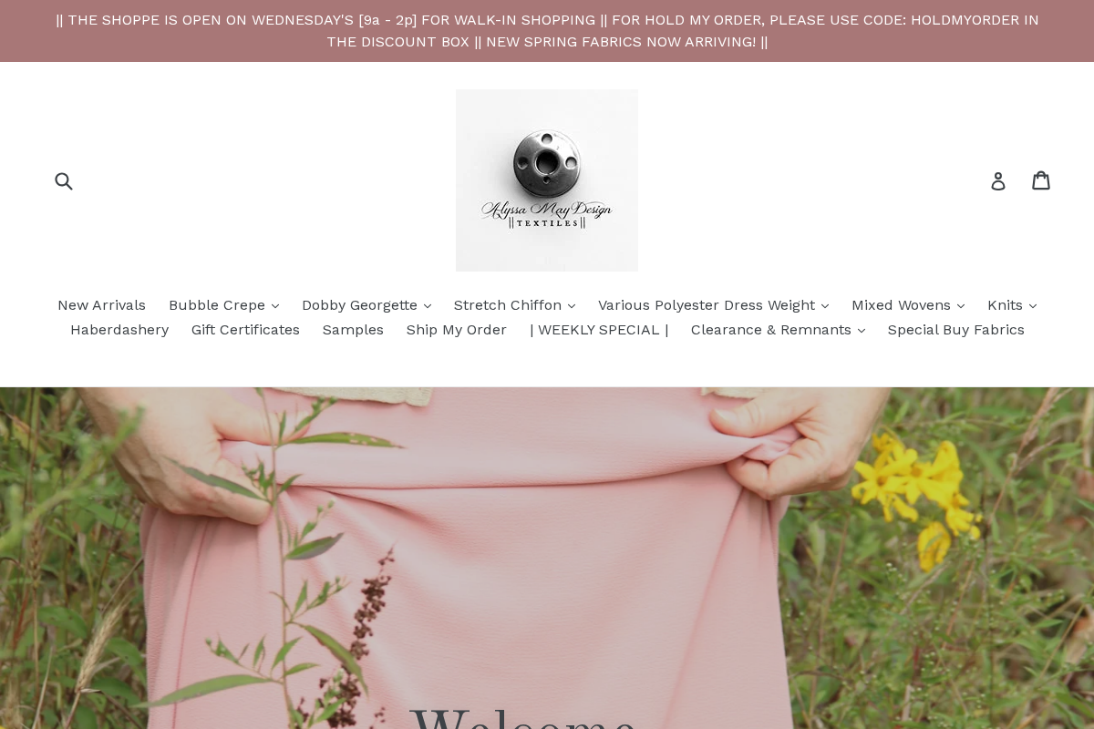 Alyssa May Design homepage screenshot