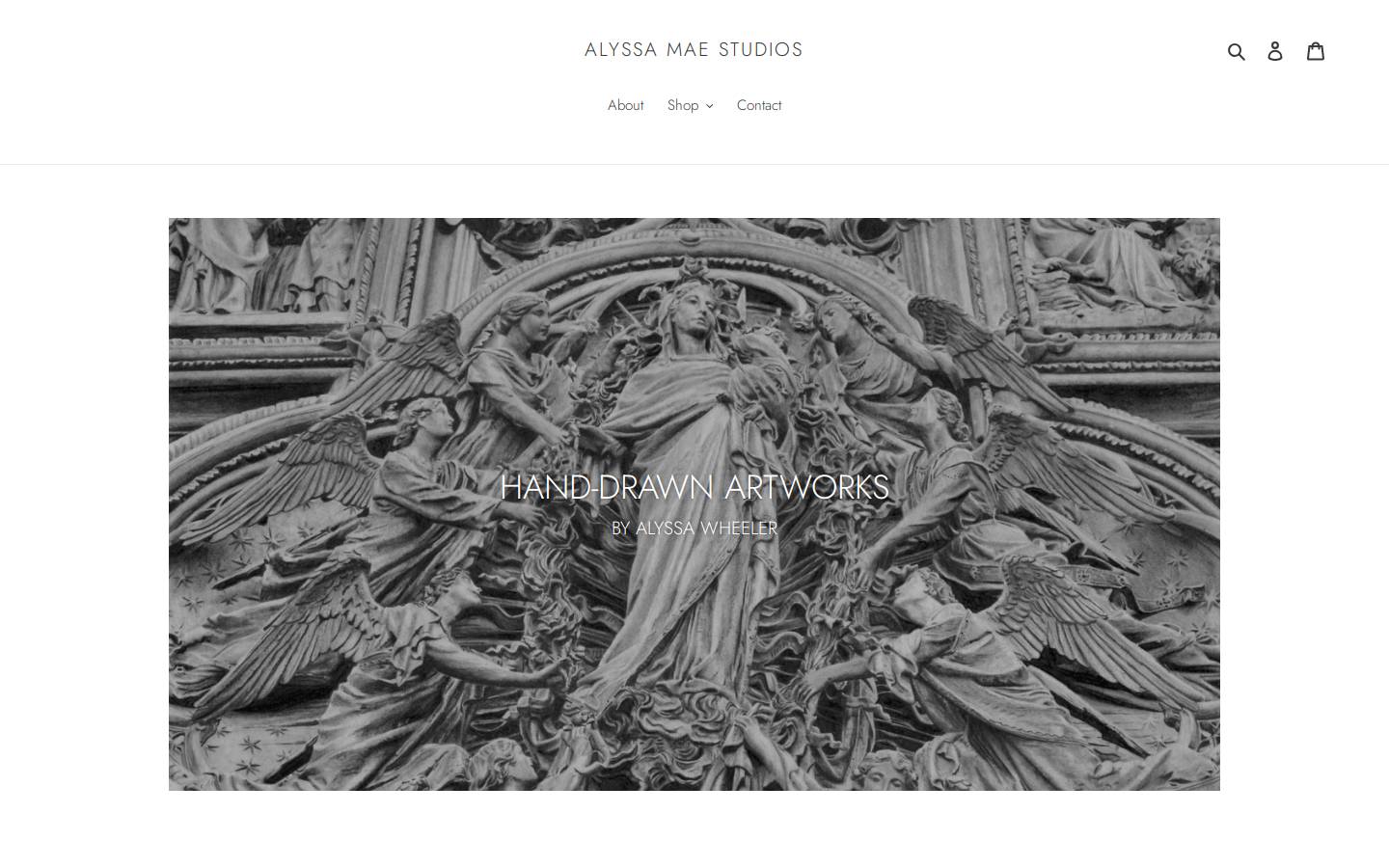 alyssamaestudios.com homepage screenshot