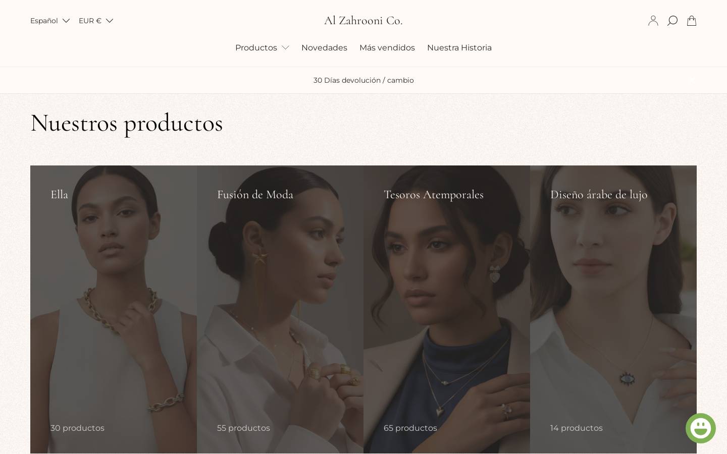 Al Zahrooni Co. homepage screenshot
