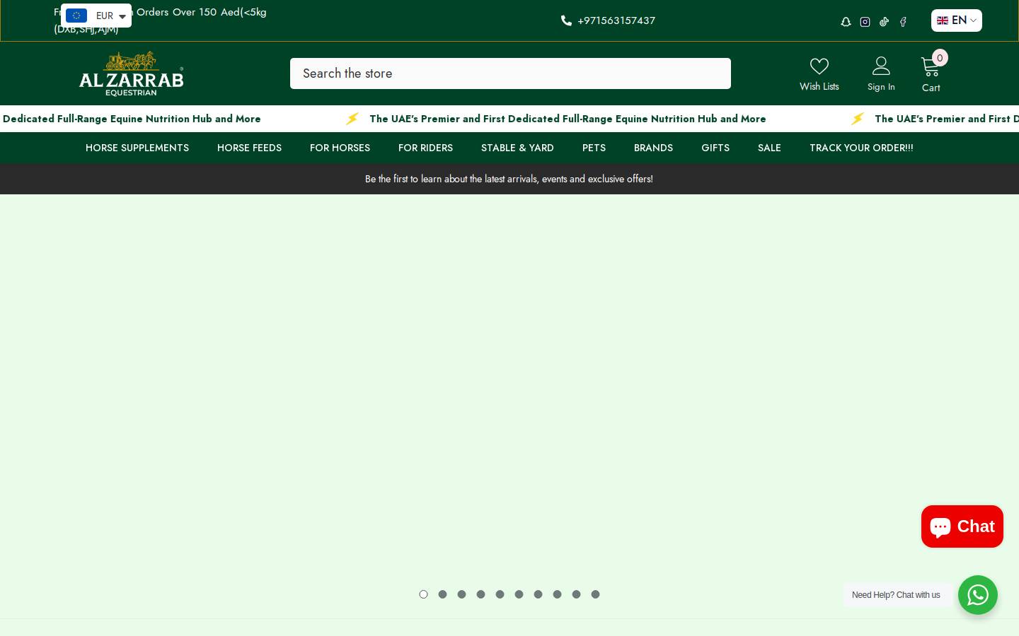 alzarrab.com homepage screenshot
