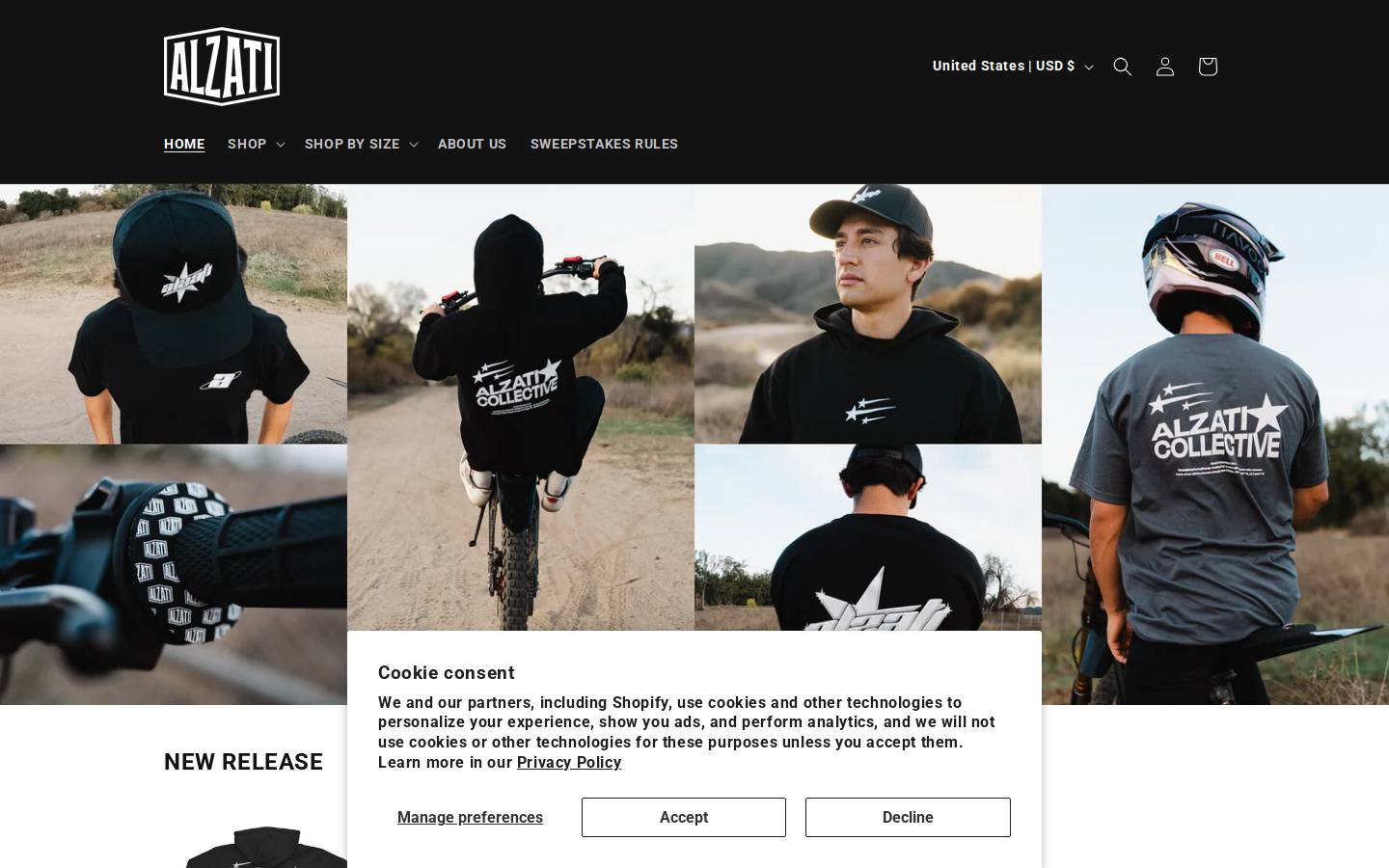 alzati.co homepage screenshot