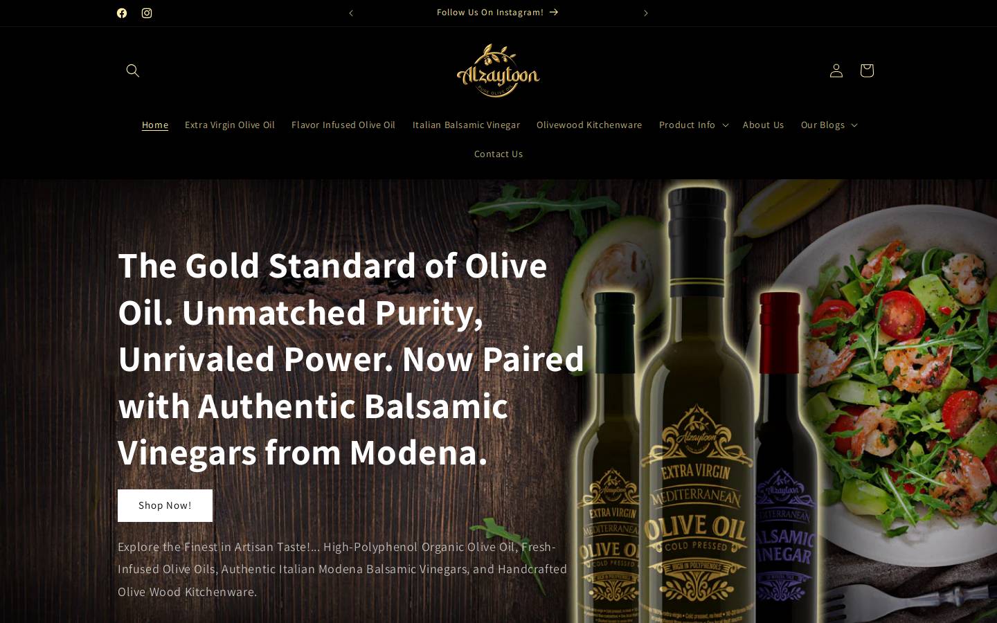 alzaytoon.net homepage screenshot