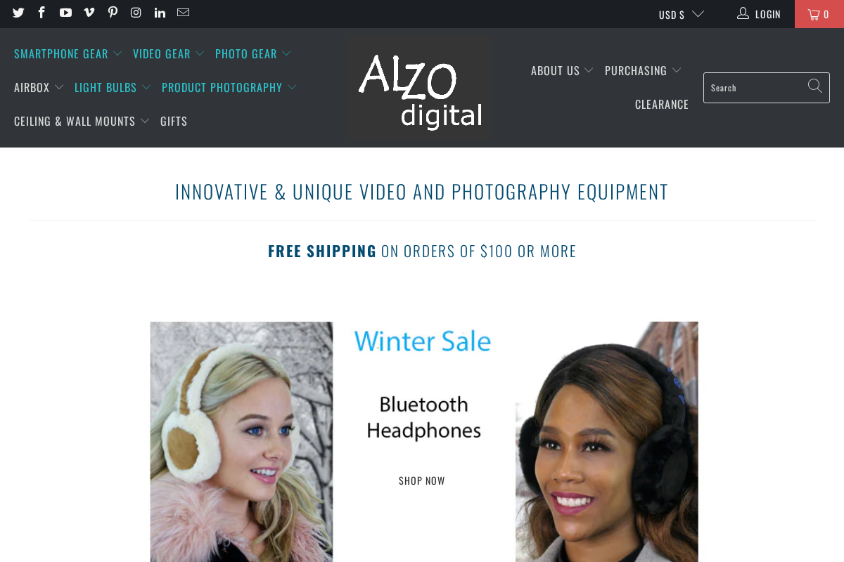 Alzodigital homepage screenshot